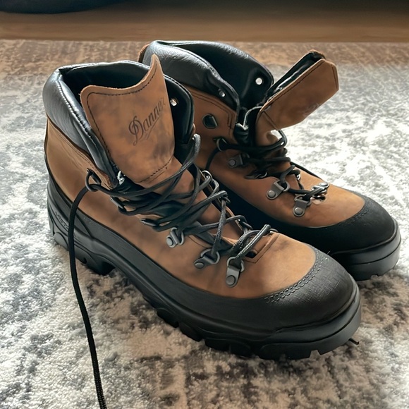 Danner Combat Hiker Brown Leather Boots Men’s W 9.5 - Picture 9 of 12